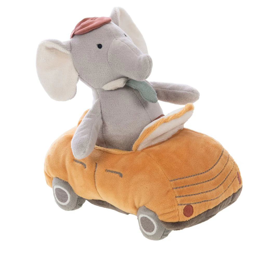 Peluche Elefante Arthur no Carro - Amadeus Les Petites