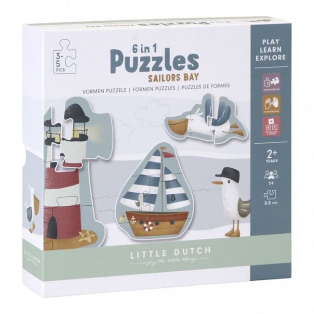 Puzzle Evolutivo 6 em 1 Sailors Bay - Little Dutch