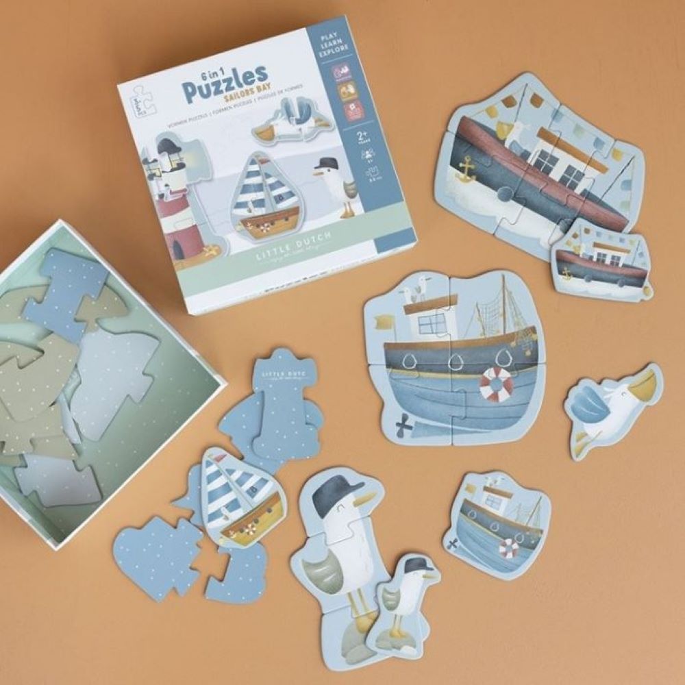 Puzzle Evolutivo 6 em 1 Sailors Bay - Little Dutch