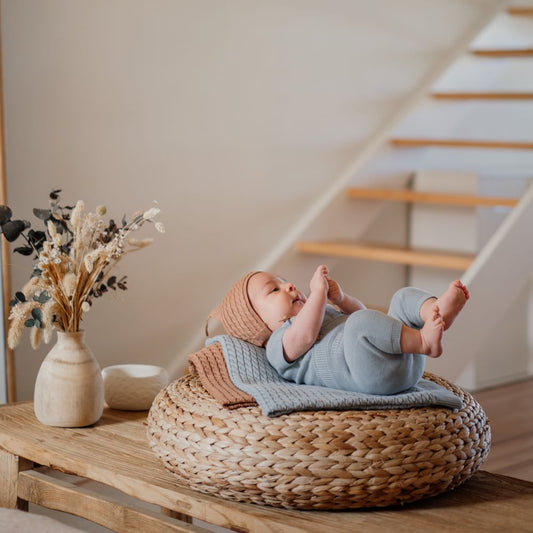 Conjunto Camisola e Calças com alças em algodão orgânico | BONJOUR CHER BÉBÉ - Wedoble