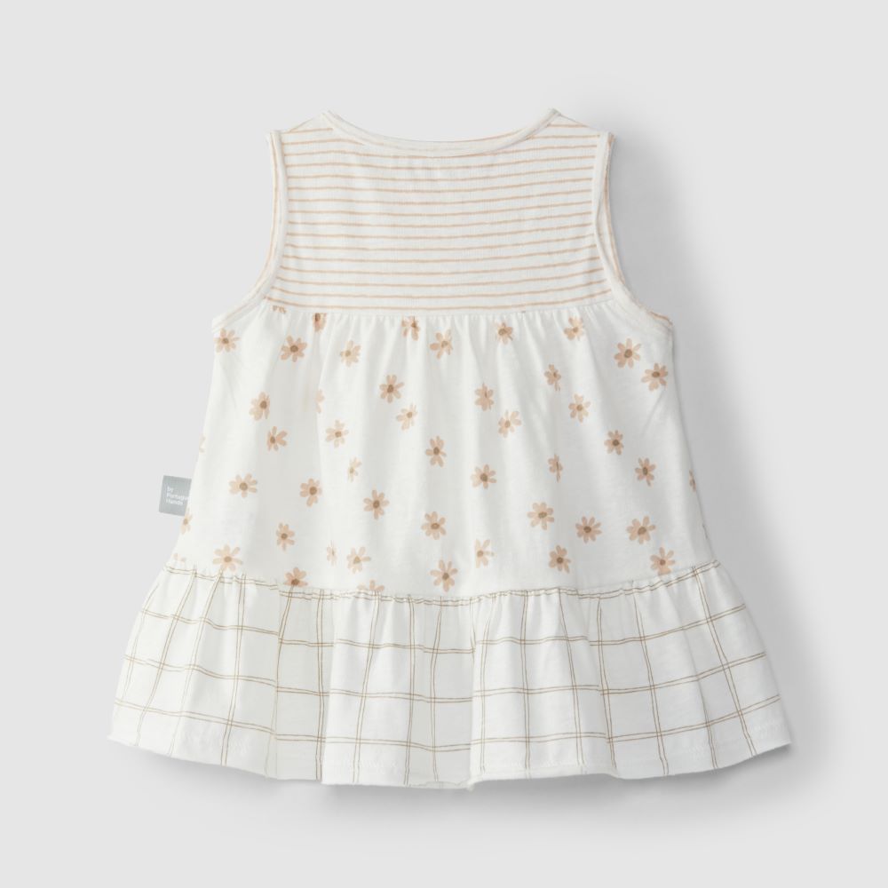 Vestido quadricula e flores - Snug