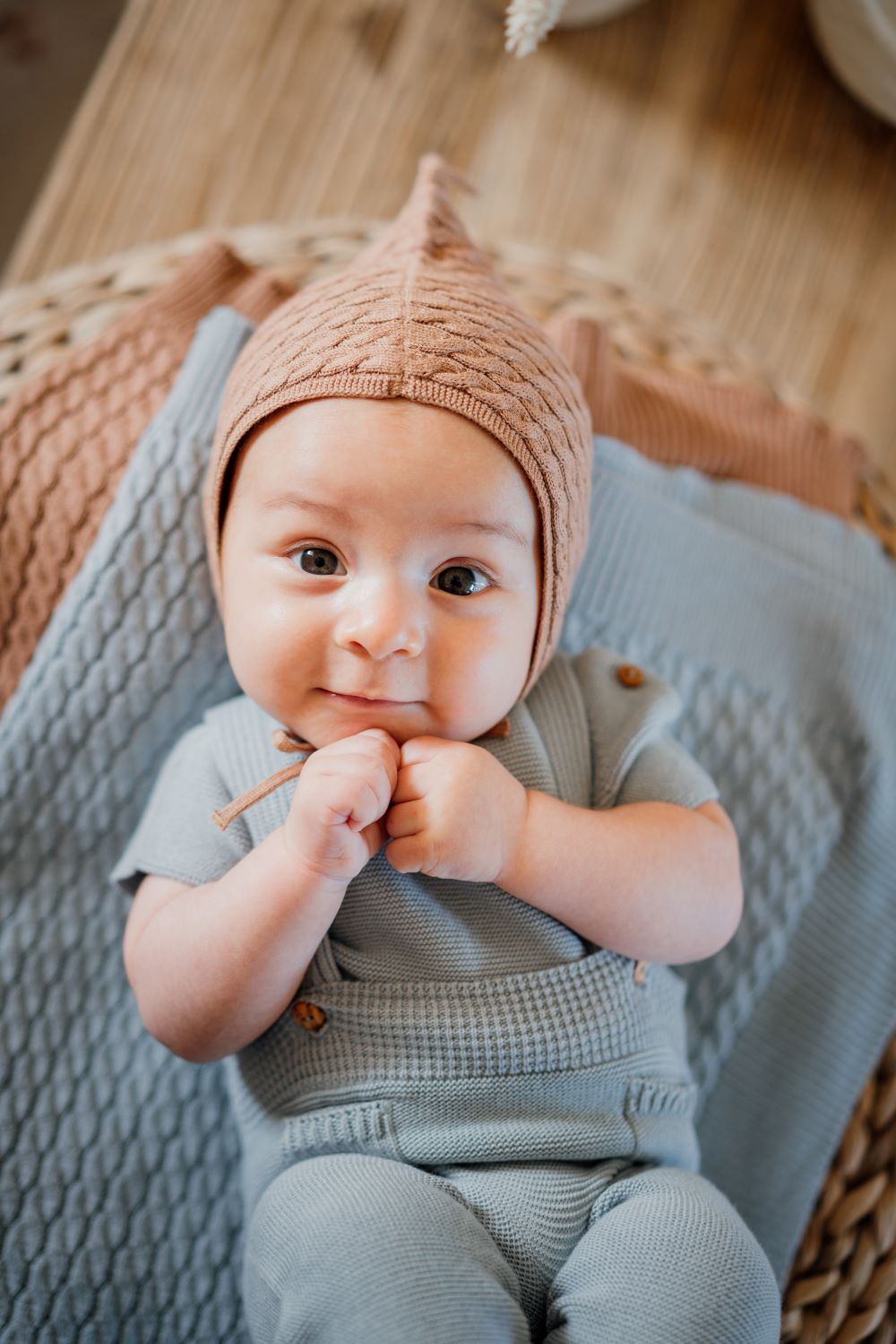 Conjunto Camisola e Calças com alças em algodão orgânico | BONJOUR CHER BÉBÉ - Wedoble