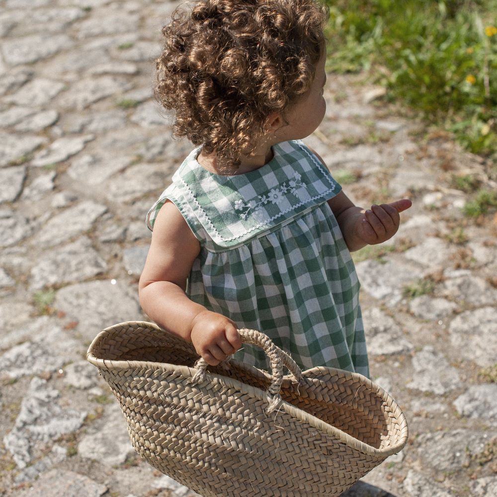 Vestido quadrados com bordado - Snug