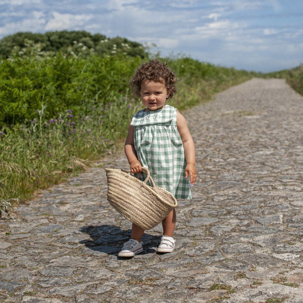 Vestido quadrados com bordado - Snug