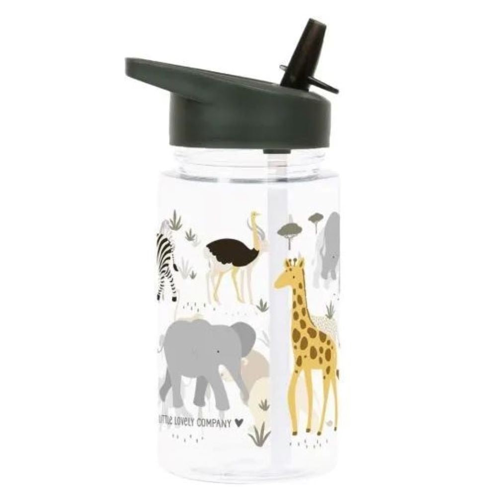 Plastic bottle with straw 450ml - A Little Lovely Company 