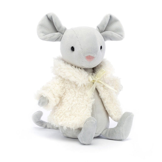 Peluche Ratinho com Casaco Branco - Jellycat