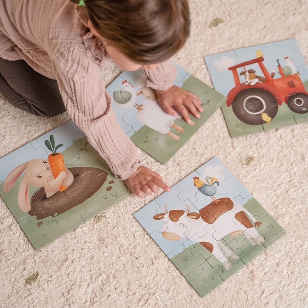 Puzzle Evolutivo 4-em-1 Little Farm - Little Dutch