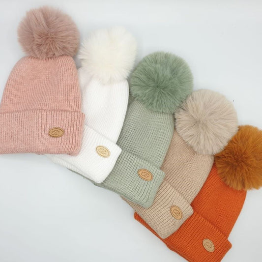 Gorro com pompom 3 em 1 - Monnuage