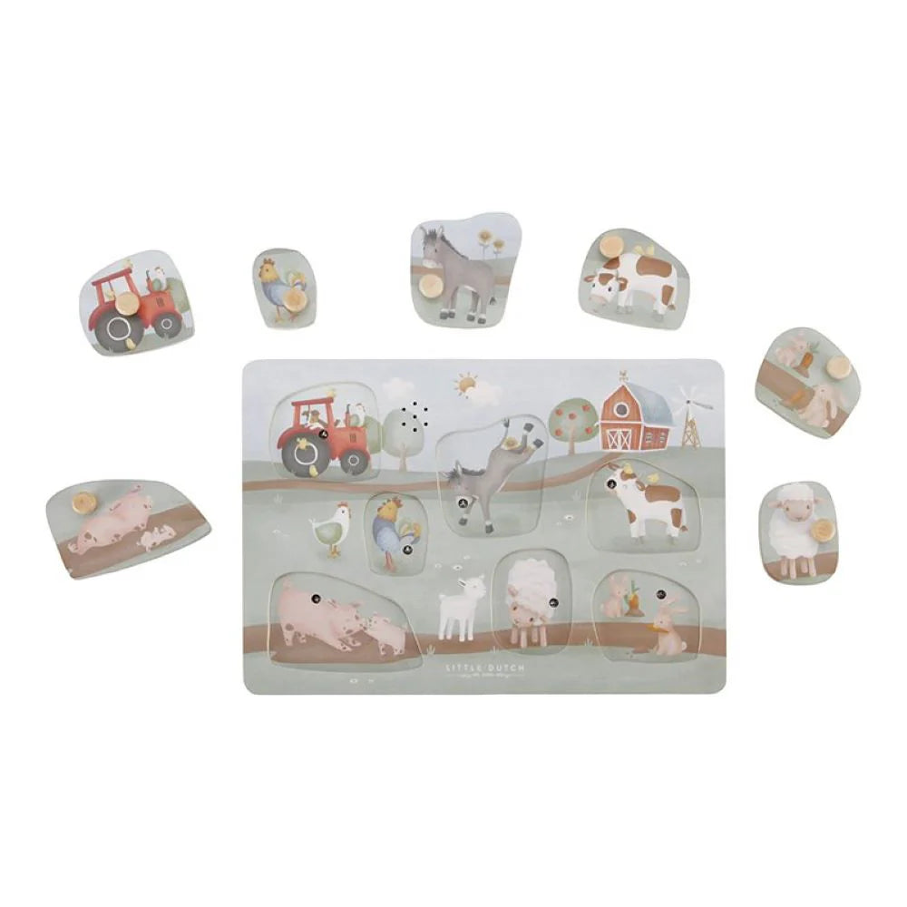 Puzzle Sonoro Little Farm FSC - Little Dutch